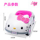 Hello Kitty children's electric car four-wheel toy car that can sit on people with remote control kt car girl birthday gift new KT cat paint powder full-featured upgraded large battery swing remote control