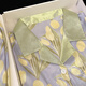 Hong Kong Lianya 6386 people praised Tulip pajamas for women in summer thin ice silk short-sleeved women's summer large-size home clothing sdx#9905 Crayon Shin-shirt Short-sleeved Shorts M 75-95Jin[Jin equals 0.5 kg]