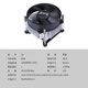 BUBALUS L9 CPU air-cooled radiator (supports INTEL1150/1156/1200/i7/i9/platform/9CM fan/copper-inlaid heat sink/pre-coated silicone grease/hydraulic bearing)