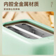 Bear bread machine, toaster breakfast toaster, 2 slices of toasted sandwich bread, household multifunctional light food machine, 6-speed baking with dust cover DSL-C02W1 green