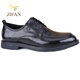 JIFAN Light Luxury Brand Leather Shoes Men's Spring British Business Casual Formal Shoes Men's Genuine Leather Soft Sole Soft Surface Derby Shoes Black Sleeve Metal H Style 41
