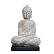 Antique Buddha statues worship Buddha body at home Sakyamuni Buddhist temple decorations Zen tea room house-keeping Bodhisattva Buddha ornaments Small Bright lamp 13820cm hollow mini Buddha