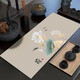 Yusenyi Tea Table Cloth Diatom Mud Tea Towel Tea Table Mat Water-Absorbent Quick-Drying Tea Coaster Chinese Long Tea Table Table Cloth Tea Table Insulation High Style and Bright Festival 20*30CM (Small Single Coaster)