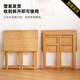Bamboo garden bamboo folding study table and chair combination home complete desk bedroom small apartment computer table student writing table brown all-bamboo study table free installation