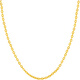 Saturday blessing gold necklace women's gold 999 O-shaped chain priced at A0510871 about 2.56g 40+5cm birthday gift