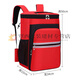 Pupan Housekeeping Service Cleaning Bag Large Capacity Storage Bag Shoulder Tool Backpack Cleaning and Repair Tool Kit Red No Printing