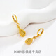 DOMEN Old Phoenix Gold Store Model Imitation Gold Earrings K Gold Plated Water Drop Earrings Imitation 999 Gold Earrings Fashionable Women's Earrings High Quality