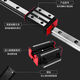 Load-bearing linear guide rail widened slide block slide rail square track HGH/HGW15/20/25/module slide HGR15 guide rail-10 cm