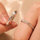 MZMZ Mobius Platinum Couple Ring PT950 Platinum Ring A pair of Chinese Valentine's Day birthday gifts for girlfriend, light luxury model - Couple Ring