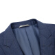 Ankündigung Bird Business Check Anzug (Single Top) Männer schlanker Doppelschlitzwolljacke Ebb221263s Vorhang Blau 50a