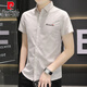 
Pierre cardin short-sleeved shirt men's summer top jacket men's shirt Korean style handsome light-cooked style free casual shirt thin 844 green 105-119Jin[Jin equals 0.5 kg] L