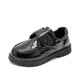 Vinoa Children's Shoes Boys' Leather Shoes Spring and Autumn 2025 New Korean Style Soft Sole Black Middle and Large Children's Primary School Students Campus Performance Shoes A-320 Black 27 Inner Length 17cm