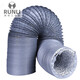 Ventilation duct range hood exhaust pipe PVC composite double-layer aluminum foil telescopic ventilation duct 80mm*8m