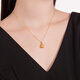 Safir birthday gift 18K gold enamel pendant female brushed lucky bag girlfriend birthday gift K yellow single pendant