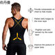 Yun Tong Men's Tummy Control Vest Body Shaping Garment Large Size Adjustable Breast Waist Shaping Garment Black Breasted Zipper Vest Available in Stock Quick S Recommended Weight 130-160