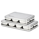 Molosun practical stainless steel seasoning box seasoning box machine-made flavor box sample box food display box seasoning stainless steel flavor box complete set six flavors free spoon