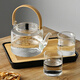Yaji glass teapot heat-resistant teapot kettle handle teapot kung fu tea set 1100ml hammer pattern