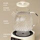 CHIGO all-glass health pot 1L floral teapot with integrated heat preservation fully automatic constant temperature electric kettle for making tea around the stove 0 glue can be stewed BG-02 is a great gift for women