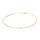 Library selected Korean popular 14K gold bracelet single layer rice bead chain simple fashion super flash temperament literary women 16cm