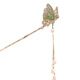 Early period (ZAOJI) butterfly tassel hairpin female style simple modern new Chinese style hairpin ancient style walking hairpin Hanfu headdress green butterfly hairpin 1 piece set