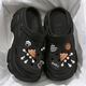 Femaiibo-Dicke-Loch-Lochschuhe für Frauen Neue Sommerkleidung 6 cm erhöhte Strandsandalen Zehenschuhen Eva9901 Elf-White 36-37