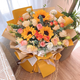 Eswina Flower Express Sunflower and Rose Mixed and Matched Bouquets Birthday Gifts Delivered Nationwide in the City Sunflower and Champagne Mixed and Matched Bouquets Recommended by the Store Manager