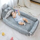 Yusenyi cute crib-in-a-bed baby multi-functional bionic bb bed newborn portable foldable anti-pressure children's bed bed-in-a-bed-My Neighbor Totoro style