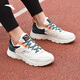 Anta men's shoes, sports shoes, men's summer leather mesh running shoes, breathable, wear-resistant, lightweight casual body test, travel shoes for men [hot-selling leather mesh breathable] light beige/green 42