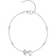 Saturday Fu PT950 platinum bracelet for women platinum bow bracelet birthday gift B0714908 16+3cm about 2.32g