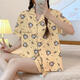 
Catman 2025 new cartoon cute short-sleeved pajamas three-piece set for wearable 14137# Labu white short-sleeved + shorts + trousers M 75-100Jin[Jin equals 0.5 kg]