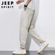 JEEP SPIRIT吉普裤子男夏季男士休闲裤男装冰丝薄款潮流宽松束脚速干运动长裤