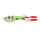 Raft core with lead octopus bait double hook squid bait 15cm60g sea fishing boat fishing simulated fake bait deep sea soft bait A1047# with lead 15cm octopus bait