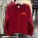 
Nike (NIKE) sweatshirt jacket men's spring and autumn sportswear plus velvet loose casual round neck pullover DX0782 FV4446-677 red plus velvet 2XL