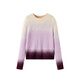 PEACEBIRD Women's Sweater Winter Pullover Knitted Sweater Loose Textured Top Pink Purple M
