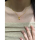 OFK Old Phoenix 999 gold small gourd clavicle necklace is exquisite, compact and niche with simple design
