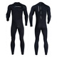DIVE&SAIL swimsuit men's thickened 1.5MM long-sleeved one-piece wetsuit men's large size warm and cold snorkeling surfing swimsuit black M (recommended weight 135-150Jin Jin equals 0.5 kg)