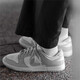 Nike (Nike) Официальная официальная обувь для ботинки мужская обувь весна новая спортивная обувь Dunk Low Low Top Fashion Retro Casual Shoes DD1391-103 Серый белый 40