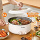 Jiuyang Jiaren electric hot pot household multi-functional mandarin duck hot pot large-capacity steaming pot dual-control electric cooking pot frying pan all-in-one electric wok Today's special offer (high power electric pot) 26cm 5L extra large size non-burning single flavor