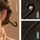 DR GRAFFCARNY sandalwood hairpin ancient style women's new Chinese style pearl wood hairpin autumn and winter hairpin new hairpin headdress Yunzhongyue hairpin