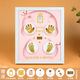 Yimi Baby Hand and Foot Print Mud Photo Frame Newborn Baby 100 Days and Full Moon Gift Hand and Foot Print Mud Lanugo Hair Umbilical Cord Bottle Zodiac Golden Snake Gold Model