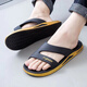 
Huilijun sports slippers men wear summer 2025 new bathroom non-slip sandals outdoor outdoor beach fashionable comfortable outdoor BB88 blue and white 40-41 (suitable for 39-40 feet)