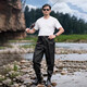 YogelTackle ultra-light nylon waders fishing pants men's waders water shoes one-piece waist-high reservoir waterproof fishing raincoat pants