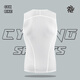 Competitive Breathable Vest Cycling Suit Men's Four Seasons Road Bicycle Quick-Drying Sweatshirt Sports Bottoming Shirt PAS Sleeveless Sweatshirt White Style L Recommended Weight 60-65KG