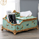 
Demei high-end quality cardboard box European creative living room coffee table tissue box home retro remote control 1047 blue oriole blossom vertical draw