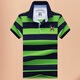 MASTER POLO gestreiftes Kurzarm-Poloshirt für Herren Sommer dünnes Paul T-Shirt offizielle Marke Luxus Casual Business mittleres Alter 3882 weiß gestreift 2XL