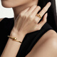 Chow Tai Fook's birth year is the snake year, the zodiac snake bone ring, the pattern snake gold ring for women (labor cost 520) EOF1347 No. 13, pure gold, about 5.00g