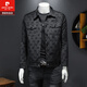 Pierre Cardin 2025 Spring New Printed Jacket Men's Large Size Lapel Jacket Thin Slim Fit Trendy European Station Handsome Fashion Brand Main Picture Model 2XL 135-150Jin Jin is equal to 0.5 kg