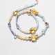 Li Shenxin original natural tanzanite amber amethyst aquamarine American 14K gold choker beaded necklace customized adjustable necklace non-returnable