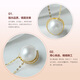 Queen of Pearls 18K gold diamond 11-12mm seawater Australian white pearl pendant necklace for women birthday gift