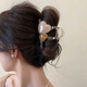 Suyi embroidered hair clip for women with small hair volume 2024 new style hairpin for hair on the back of the head, medium hair shark clip headdress, medium size four-piece set 1, suitable for sisters with small hair volume